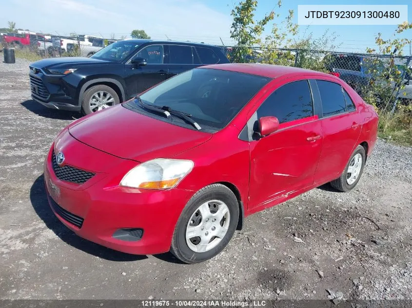 JTDBT923091300480 2009 Toyota Yaris