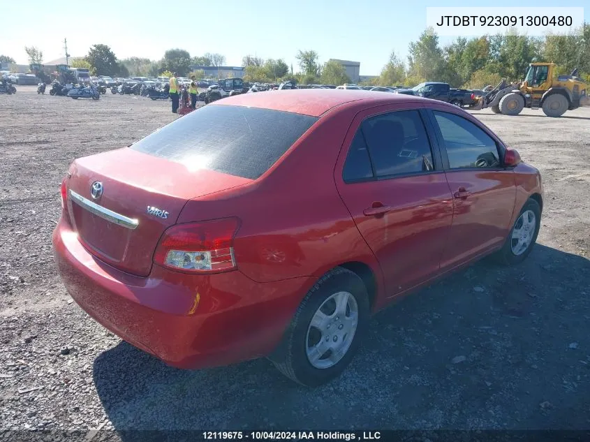 JTDBT923091300480 2009 Toyota Yaris