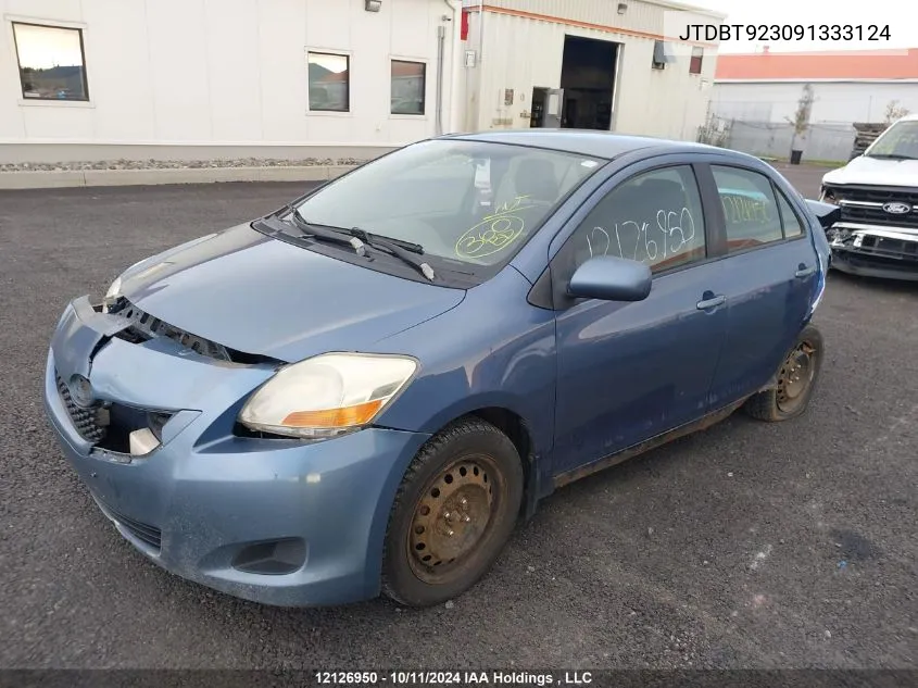 2009 Toyota Yaris VIN: JTDBT923091333124 Lot: 12126950