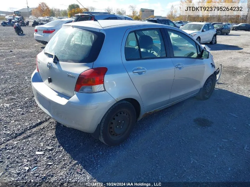 2009 Toyota Yaris VIN: JTDKT923795264232 Lot: 12134772