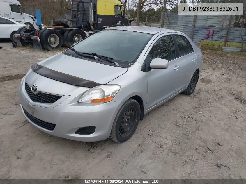 2009 Toyota Yaris VIN: JTDBT923391332601 Lot: 12148414