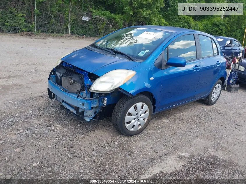 JTDKT903395262447 2009 Toyota Yaris