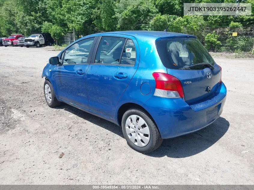 JTDKT903395262447 2009 Toyota Yaris