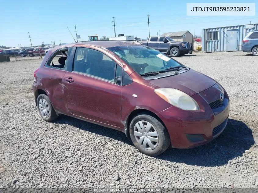 2009 Toyota Yaris VIN: JTDJT903595233821 Lot: 39730514