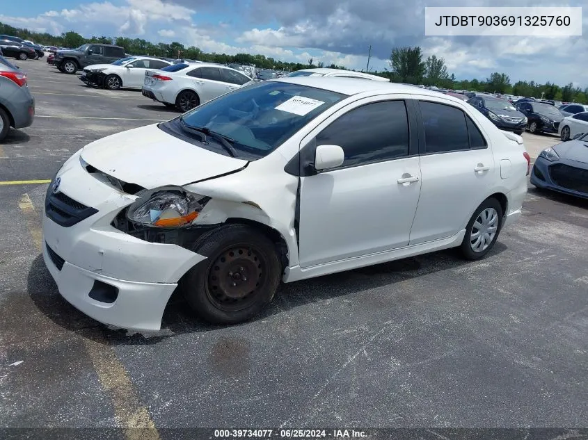 2009 Toyota Yaris S VIN: JTDBT903691325760 Lot: 39734077