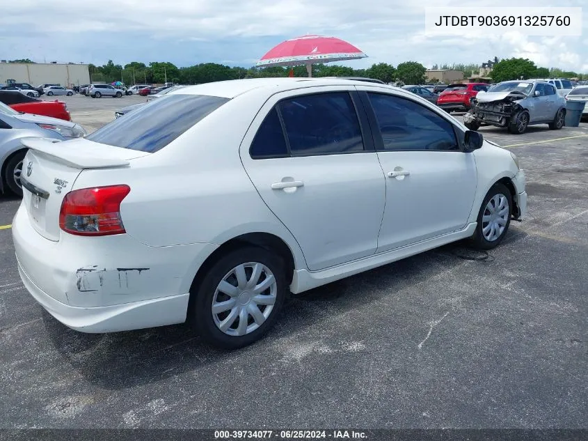 2009 Toyota Yaris S VIN: JTDBT903691325760 Lot: 39734077