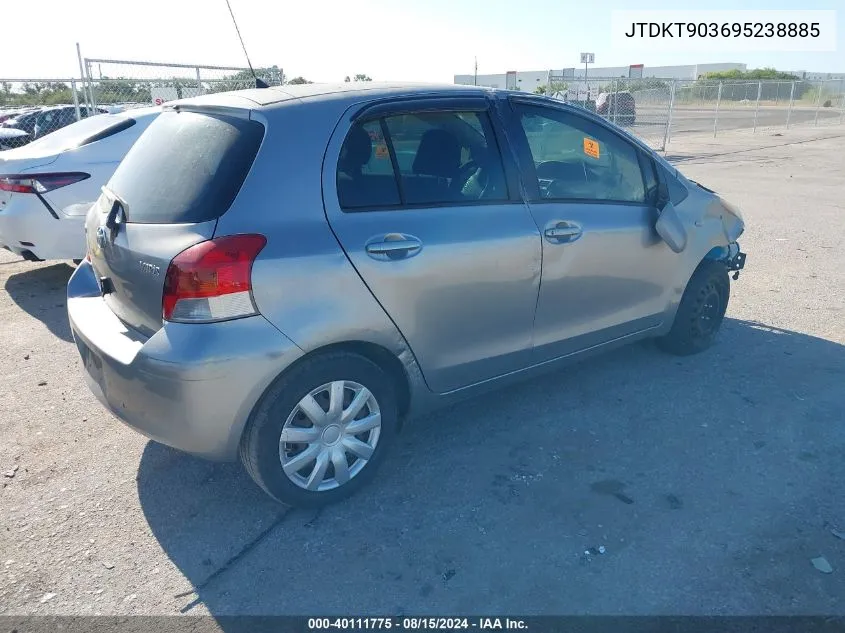 JTDKT903695238885 2009 Toyota Yaris