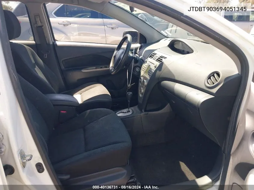 JTDBT903694051345 2009 Toyota Yaris