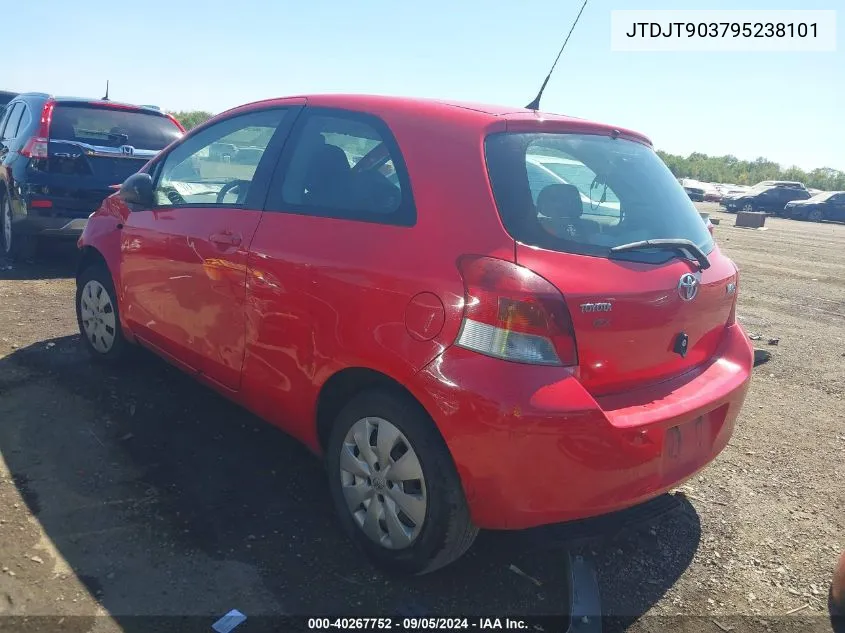 2009 Toyota Yaris VIN: JTDJT903795238101 Lot: 40267752