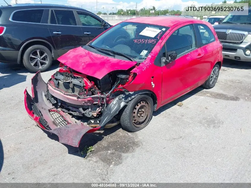 2009 Toyota Yaris VIN: JTDJT903695230765 Lot: 40354885