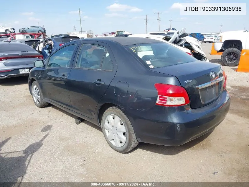 JTDBT903391306938 2009 Toyota Yaris