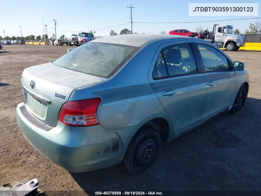 2009 Toyota Yaris VIN: JTDBT903591300123 Lot: 40379589