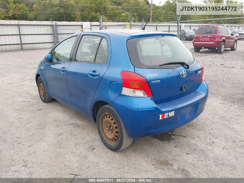 JTDKT903195244772 2009 Toyota Yaris