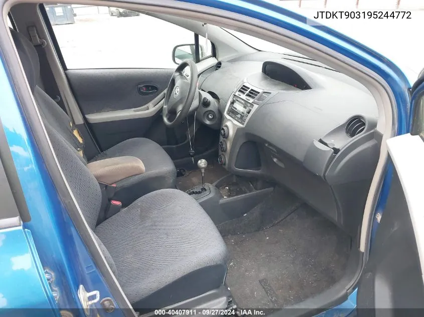 JTDKT903195244772 2009 Toyota Yaris