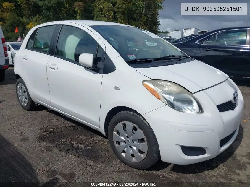 JTDKT903595251501 2009 Toyota Yaris