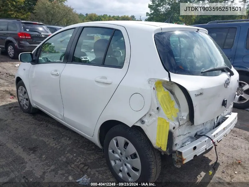 JTDKT903595251501 2009 Toyota Yaris