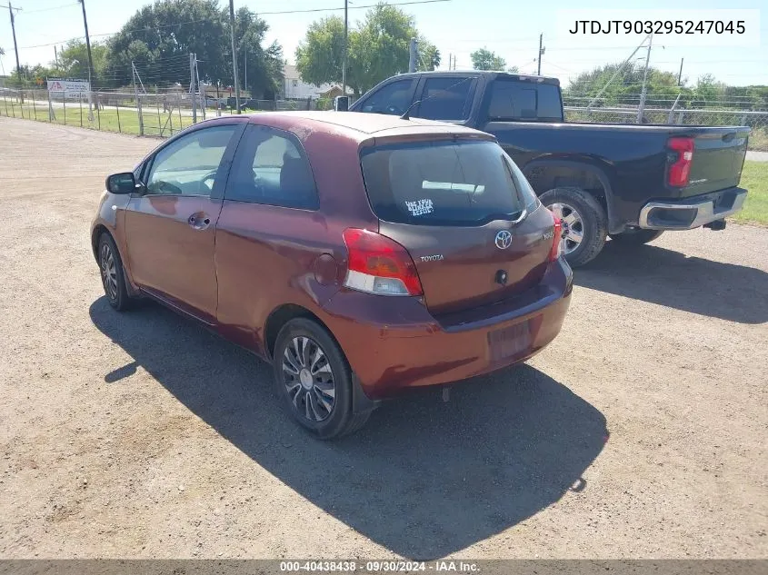 JTDJT903295247045 2009 Toyota Yaris