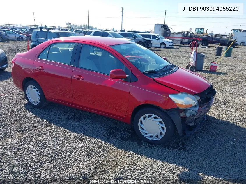 2009 Toyota Yaris VIN: JTDBT903094056220 Lot: 40519445