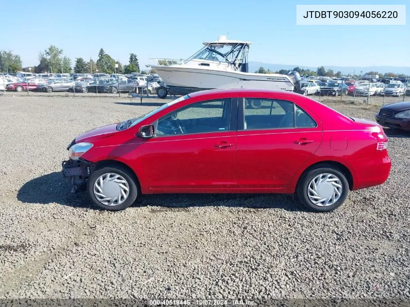 2009 Toyota Yaris VIN: JTDBT903094056220 Lot: 40519445