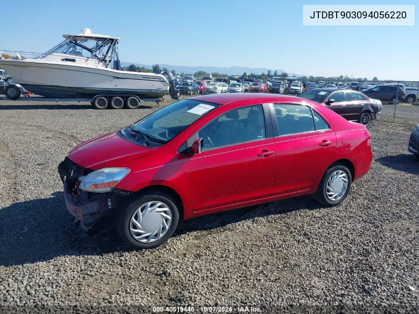 2009 Toyota Yaris VIN: JTDBT903094056220 Lot: 40519445