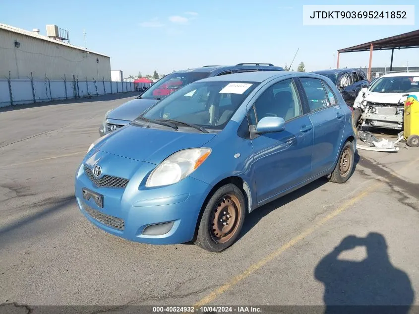 2009 Toyota Yaris VIN: JTDKT903695241852 Lot: 40524932