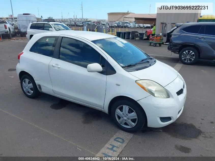 2009 Toyota Yaris S VIN: JTDJT903695222231 Lot: 40634842