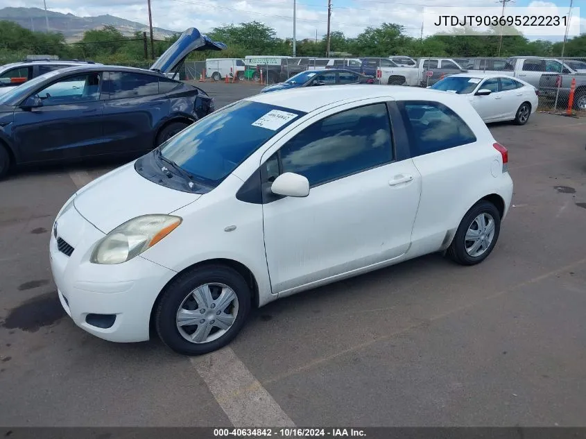 2009 Toyota Yaris S VIN: JTDJT903695222231 Lot: 40634842