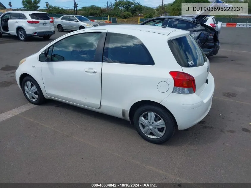 2009 Toyota Yaris S VIN: JTDJT903695222231 Lot: 40634842