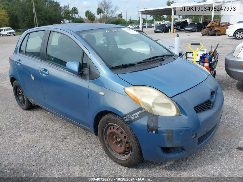 2009 Toyota Yaris VIN: JTDKT903495247973 Lot: 40726278