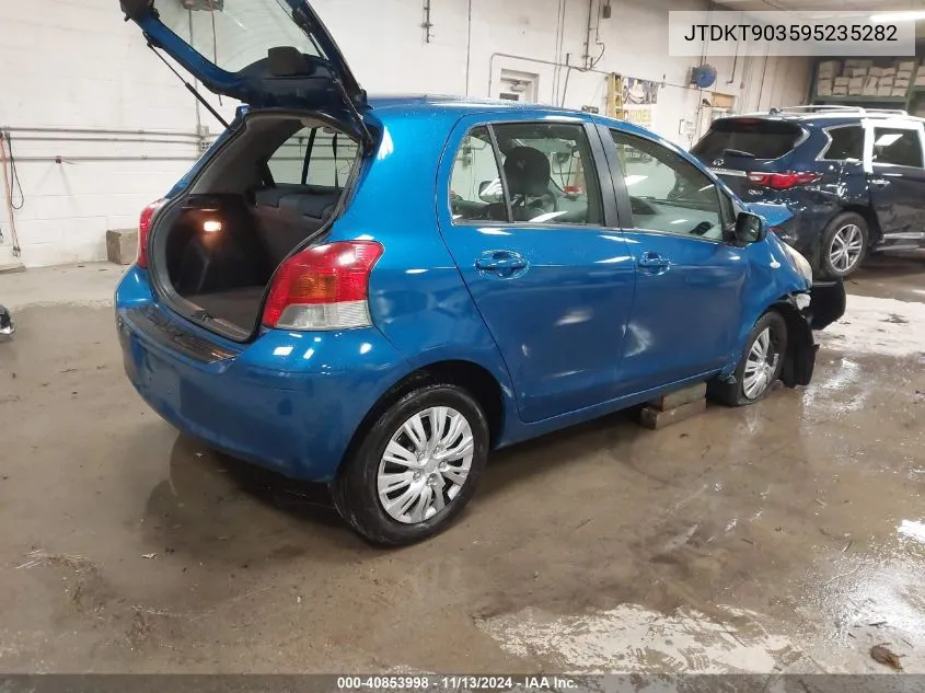 2009 Toyota Yaris VIN: JTDKT903595235282 Lot: 40853998