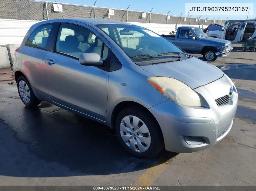 2009 Toyota Yaris VIN: JTDJT903795243167 Lot: 40879520