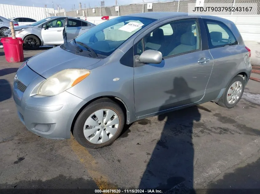 2009 Toyota Yaris VIN: JTDJT903795243167 Lot: 40879520