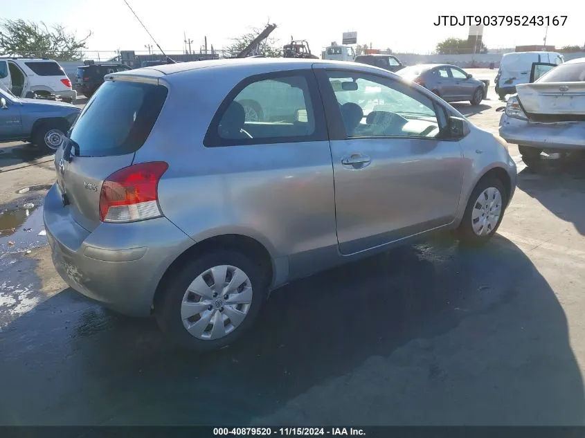 2009 Toyota Yaris VIN: JTDJT903795243167 Lot: 40879520