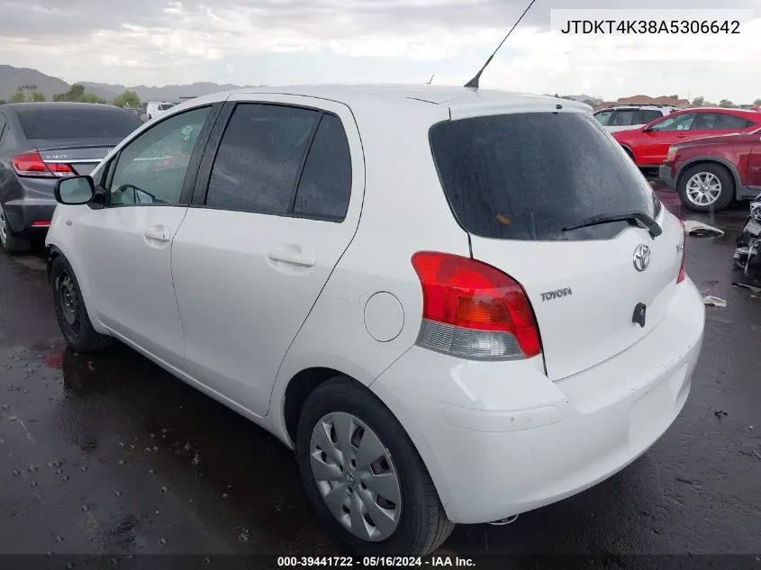 JTDKT4K38A5306642 2010 Toyota Yaris