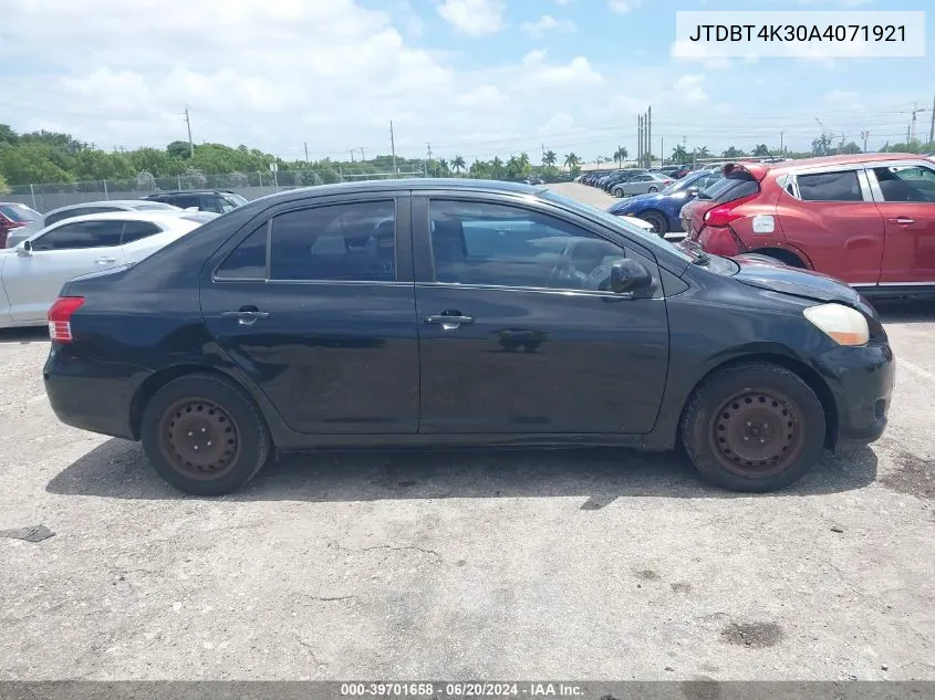 JTDBT4K30A4071921 2010 Toyota Yaris