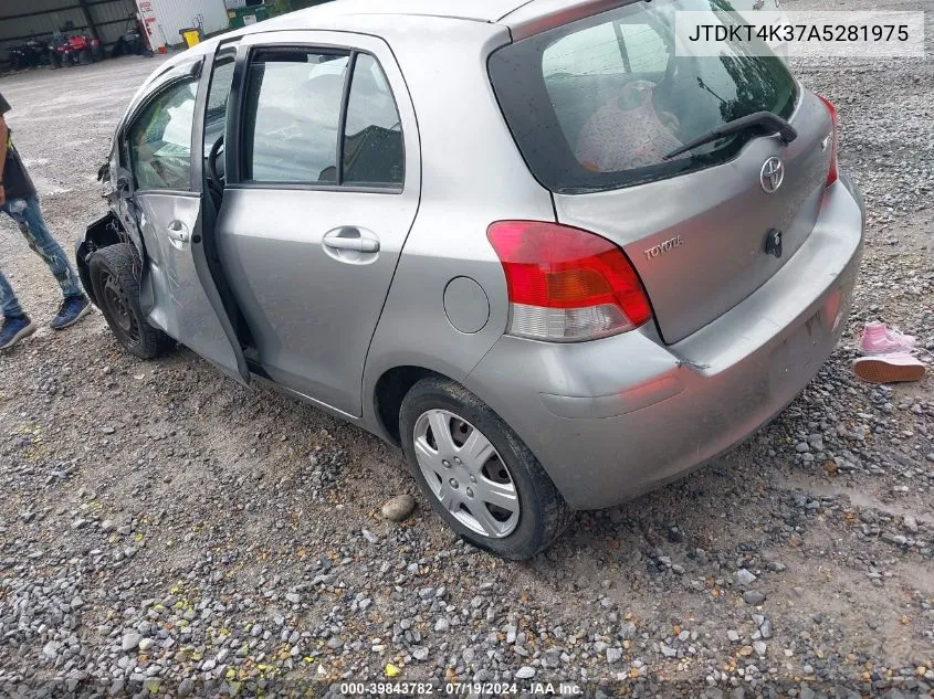 JTDKT4K37A5281975 2010 Toyota Yaris