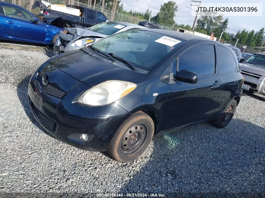 2010 Toyota Yaris VIN: JTDJT4K30A5301396 Lot: 40156345