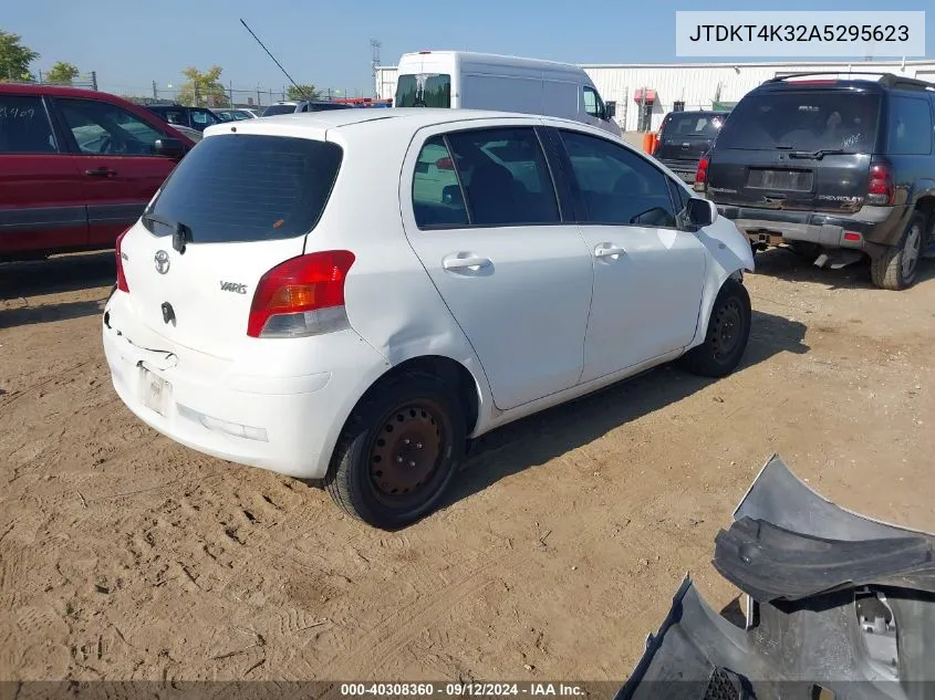 JTDKT4K32A5295623 2010 Toyota Yaris