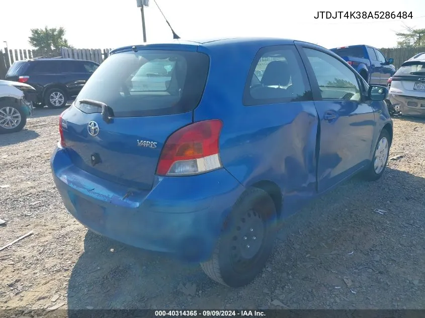 JTDJT4K38A5286484 2010 Toyota Yaris