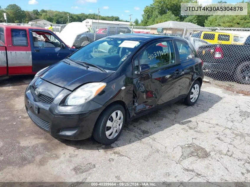 2010 Toyota Yaris VIN: JTDJT4K30A5304878 Lot: 40399664