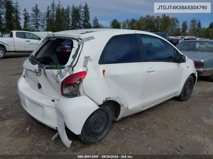 JTDJT4K38A5304790 2010 Toyota Yaris