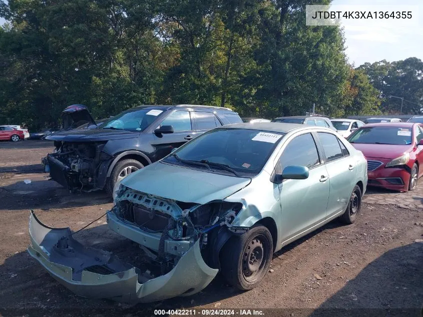 JTDBT4K3XA1364355 2010 Toyota Yaris