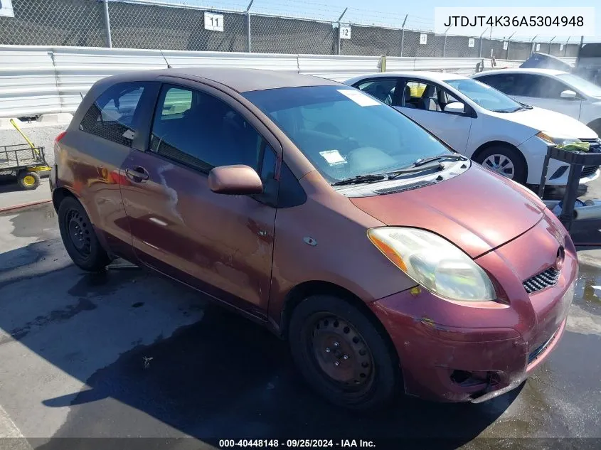 JTDJT4K36A5304948 2010 Toyota Yaris