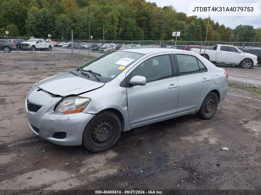 2010 Toyota Yaris VIN: JTDBT4K31A4079753 Lot: 40455874