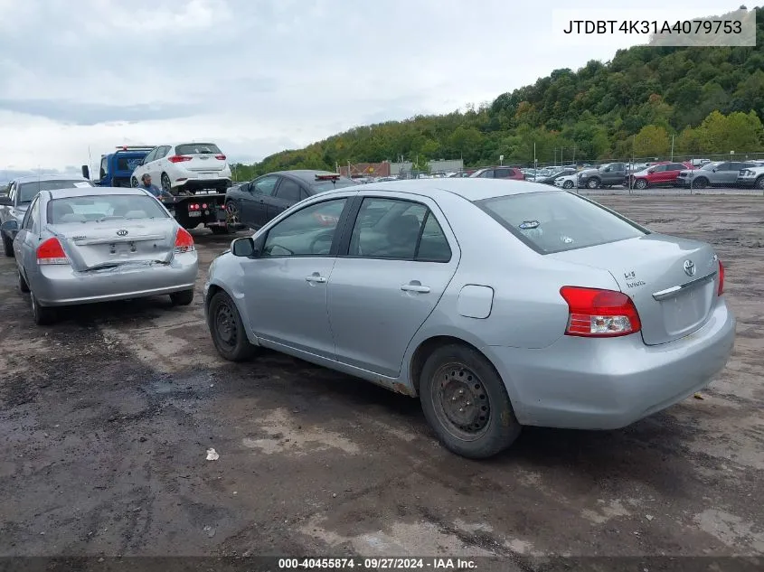 JTDBT4K31A4079753 2010 Toyota Yaris