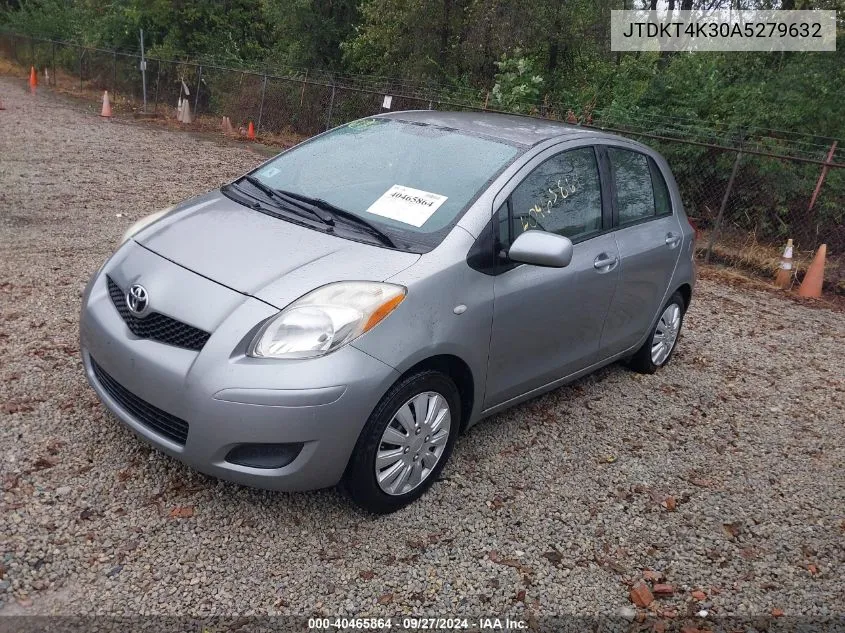 JTDKT4K30A5279632 2010 Toyota Yaris