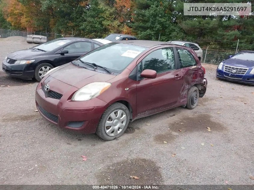 2010 Toyota Yaris VIN: JTDJT4K36A5291697 Lot: 40471026