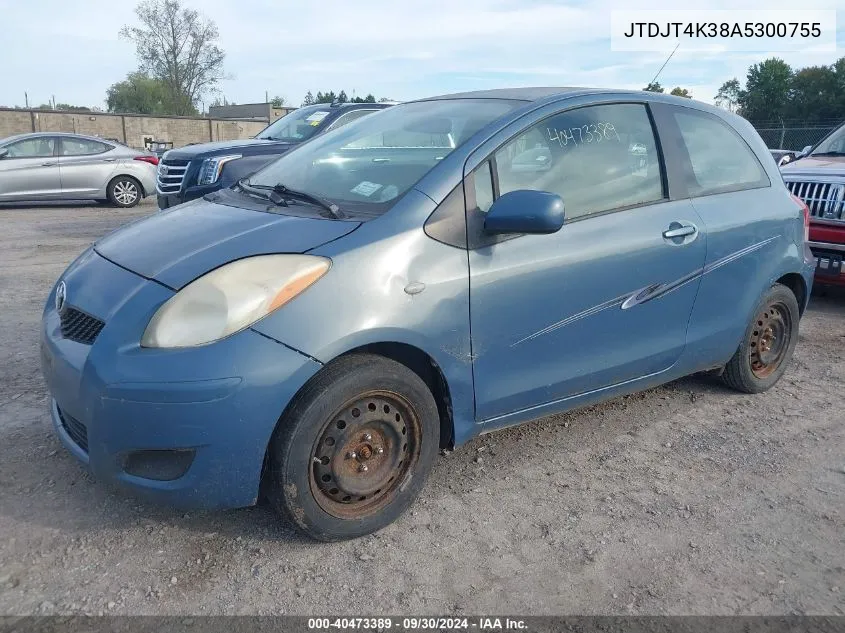 JTDJT4K38A5300755 2010 Toyota Yaris