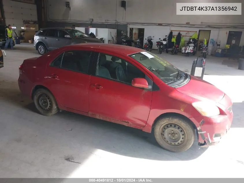 JTDBT4K37A1356942 2010 Toyota Yaris