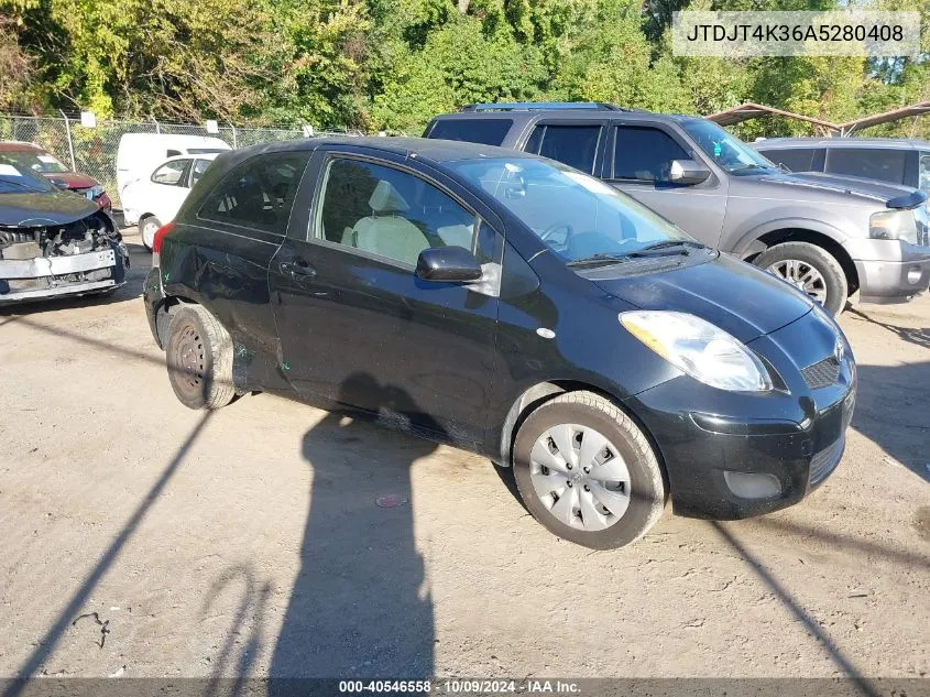 2010 Toyota Yaris VIN: JTDJT4K36A5280408 Lot: 40546558